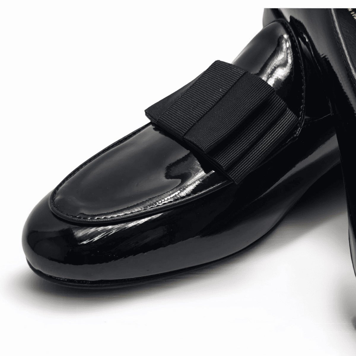 Loafer Smoking Elegante | Vitello Lucido e Fiocco | Zero55lab - Zero55lab