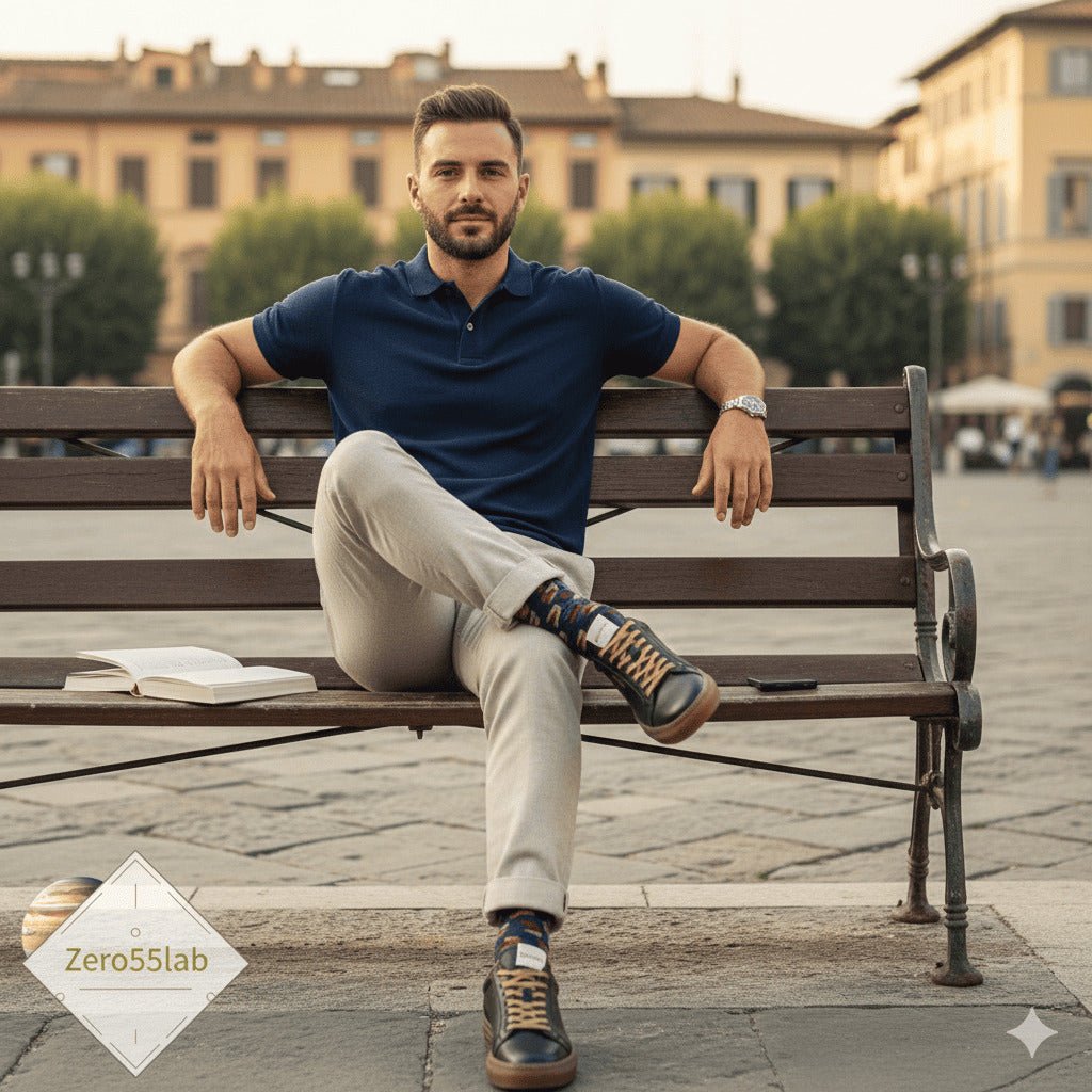 Sneaker "Aversa Heritage" - Black & Cognac Edition (Made to Order) - Zero55lab