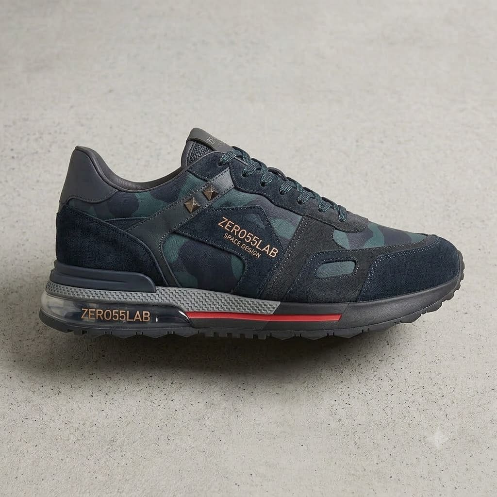 ZERO55LAB - Sneaker Hybrid Camoscio & Pelle Limited Edition - Magazzino 55 Firenze
