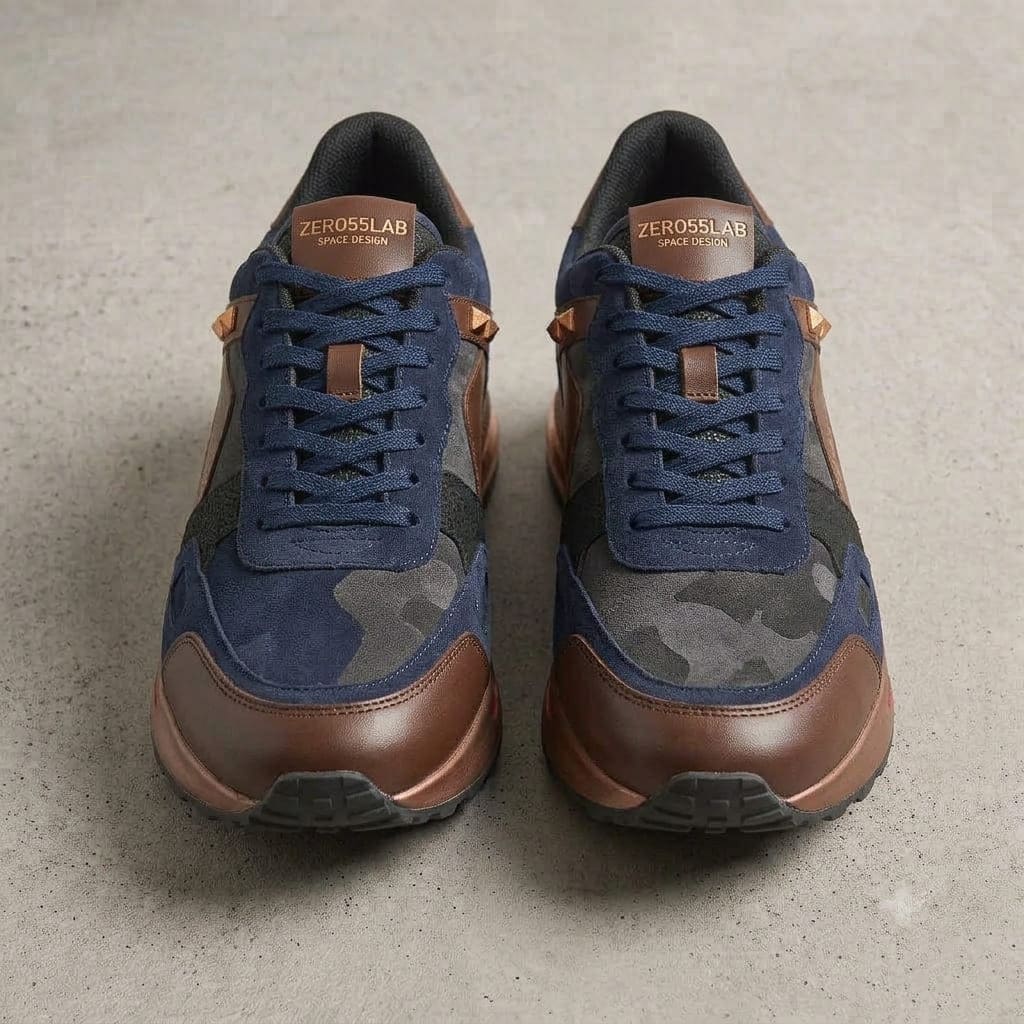 ZERO55LAB - Sneaker Hybrid Camoscio & Pelle Limited Edition - Magazzino 55 Firenze